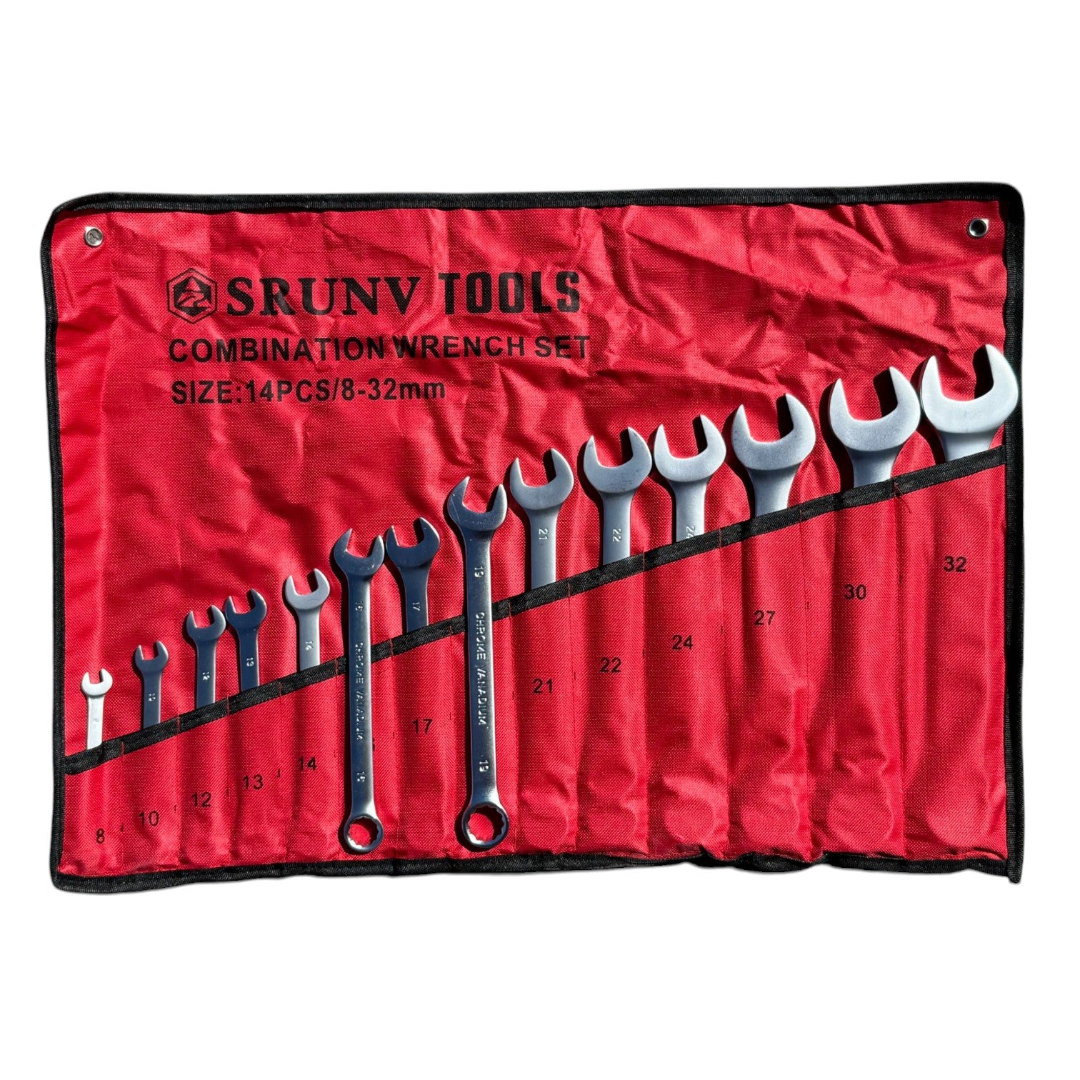 Set kombiniranih ključeva okasti - vila u platnu