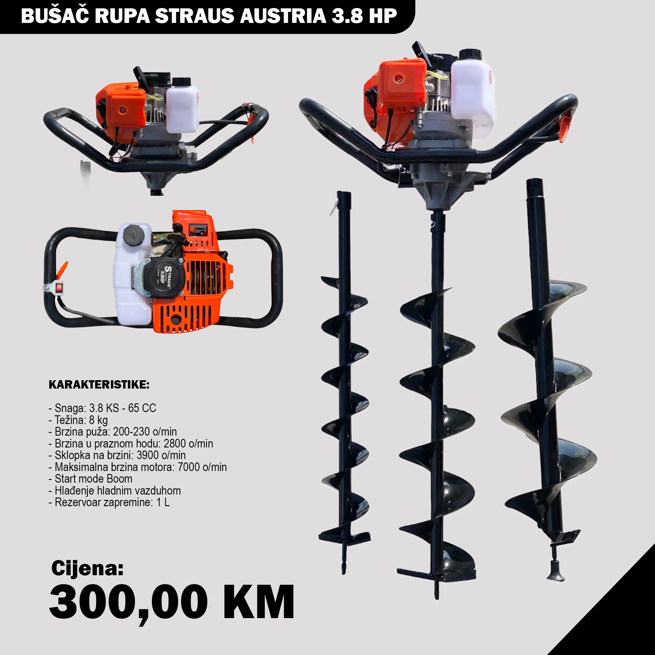 BUŠAČ RUPA STRAUS AUSTRIA 3.8 HP
