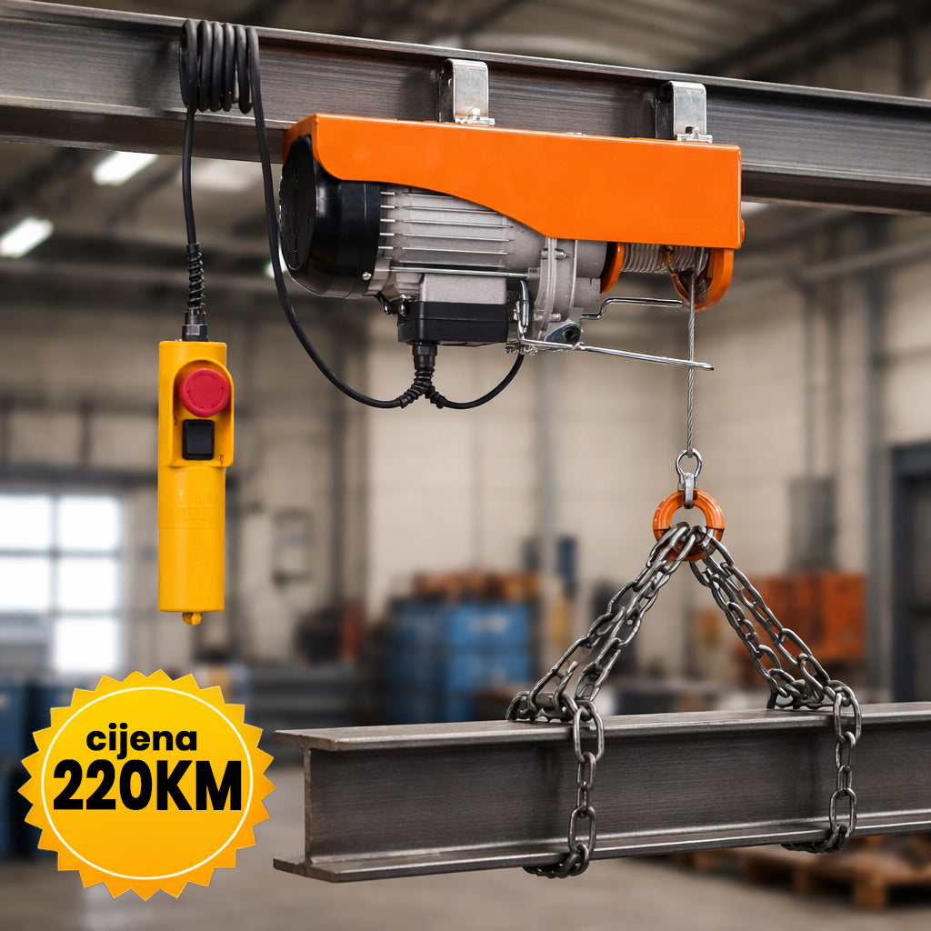 ELEKTRIČNA DIZALICA 1200 KG - 1800 W STRAUS AUSTRIA