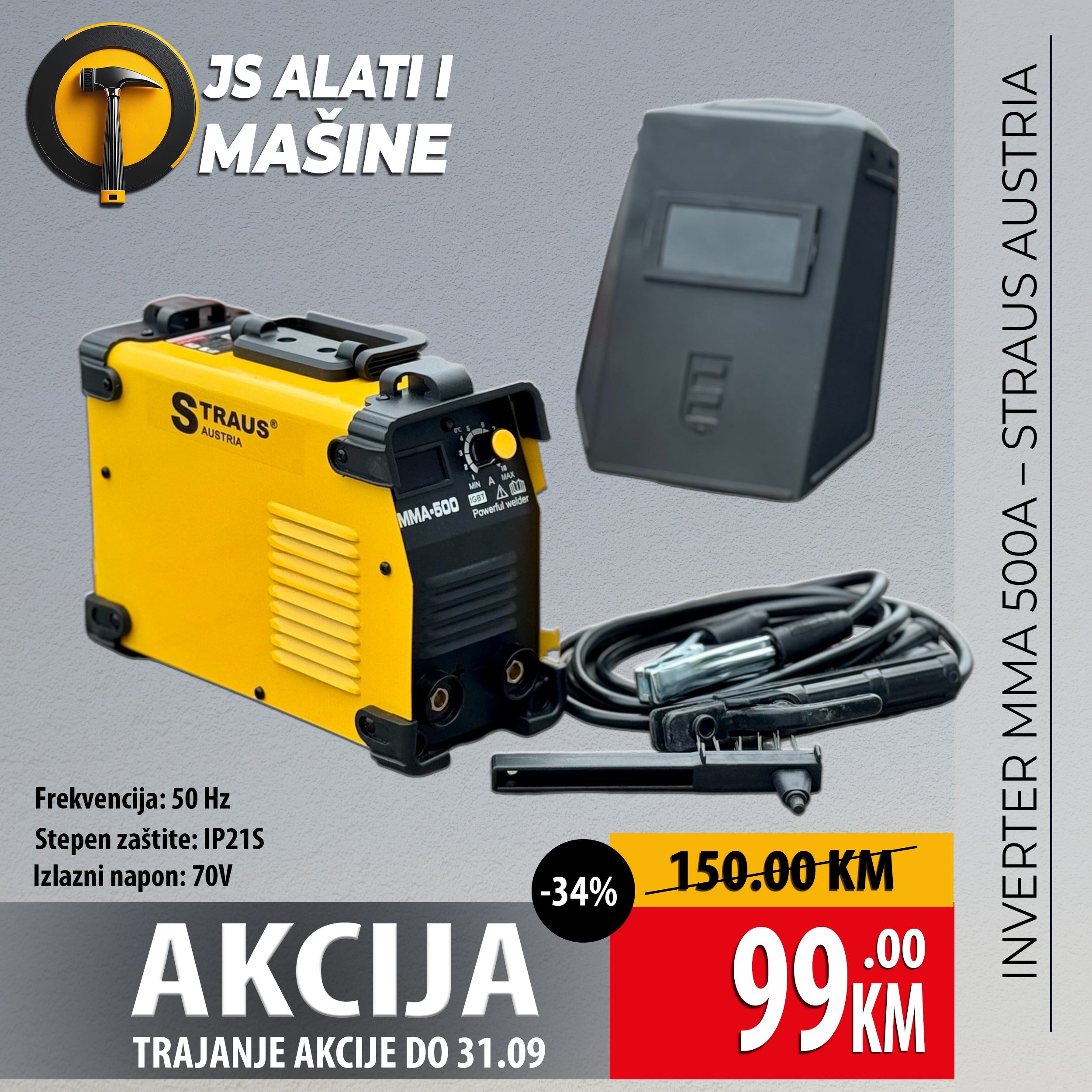 Inverter MMA 500A – STRAUS AUSTRIA