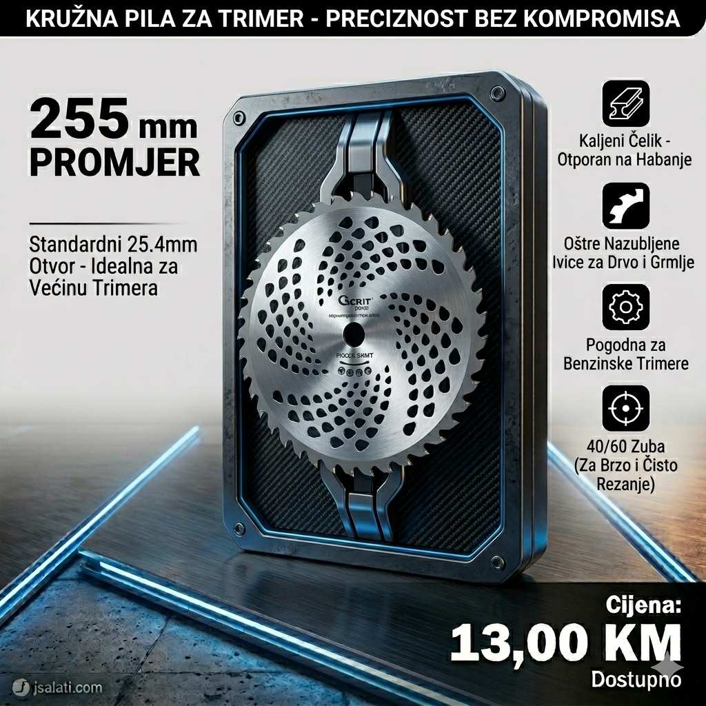 Kružna Pila za Trimer - Ekstremna Snaga za Najteže Šumske Radove