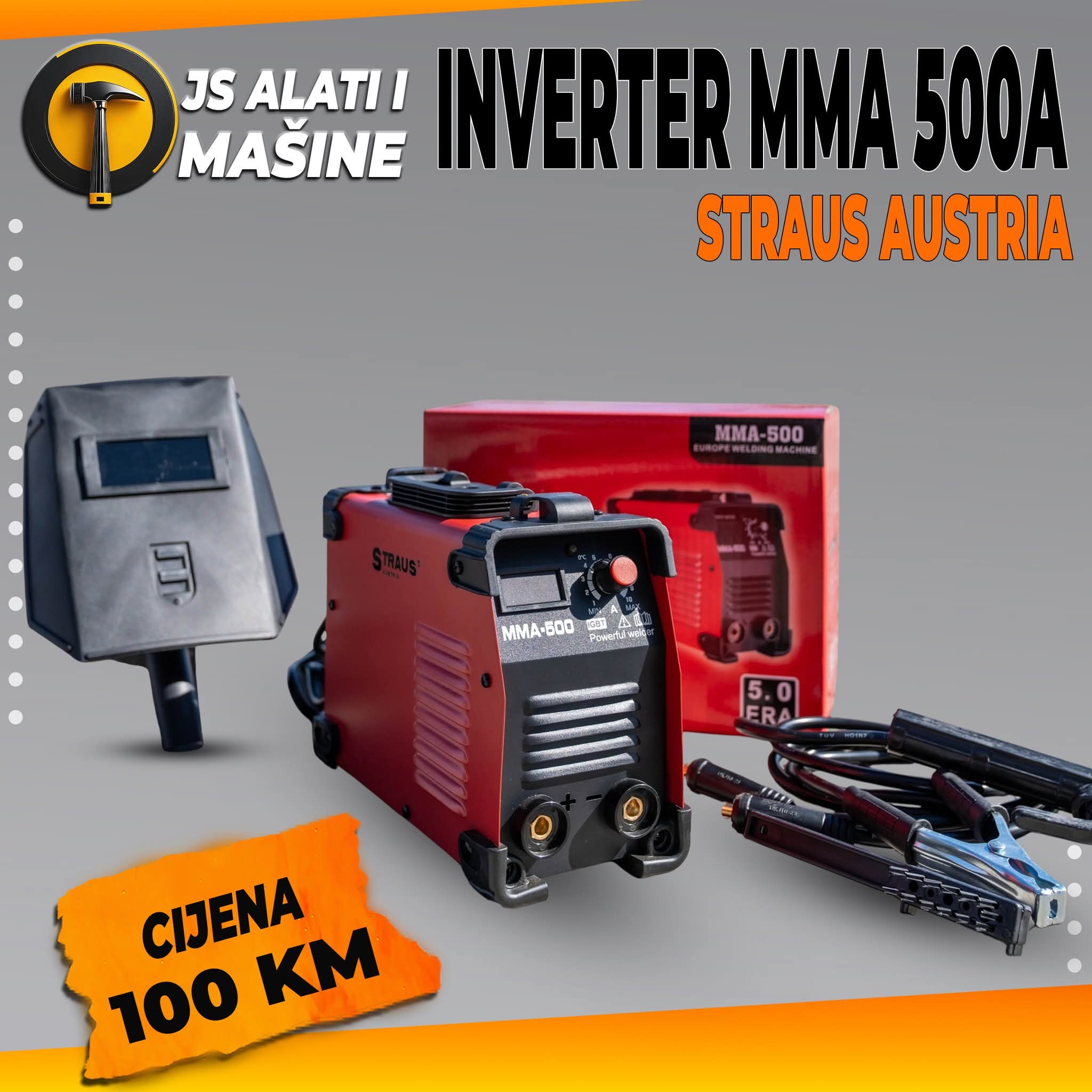 INVERTER APARAT ZA VARENJE MMA 500A – STRAUS AUSTRIA