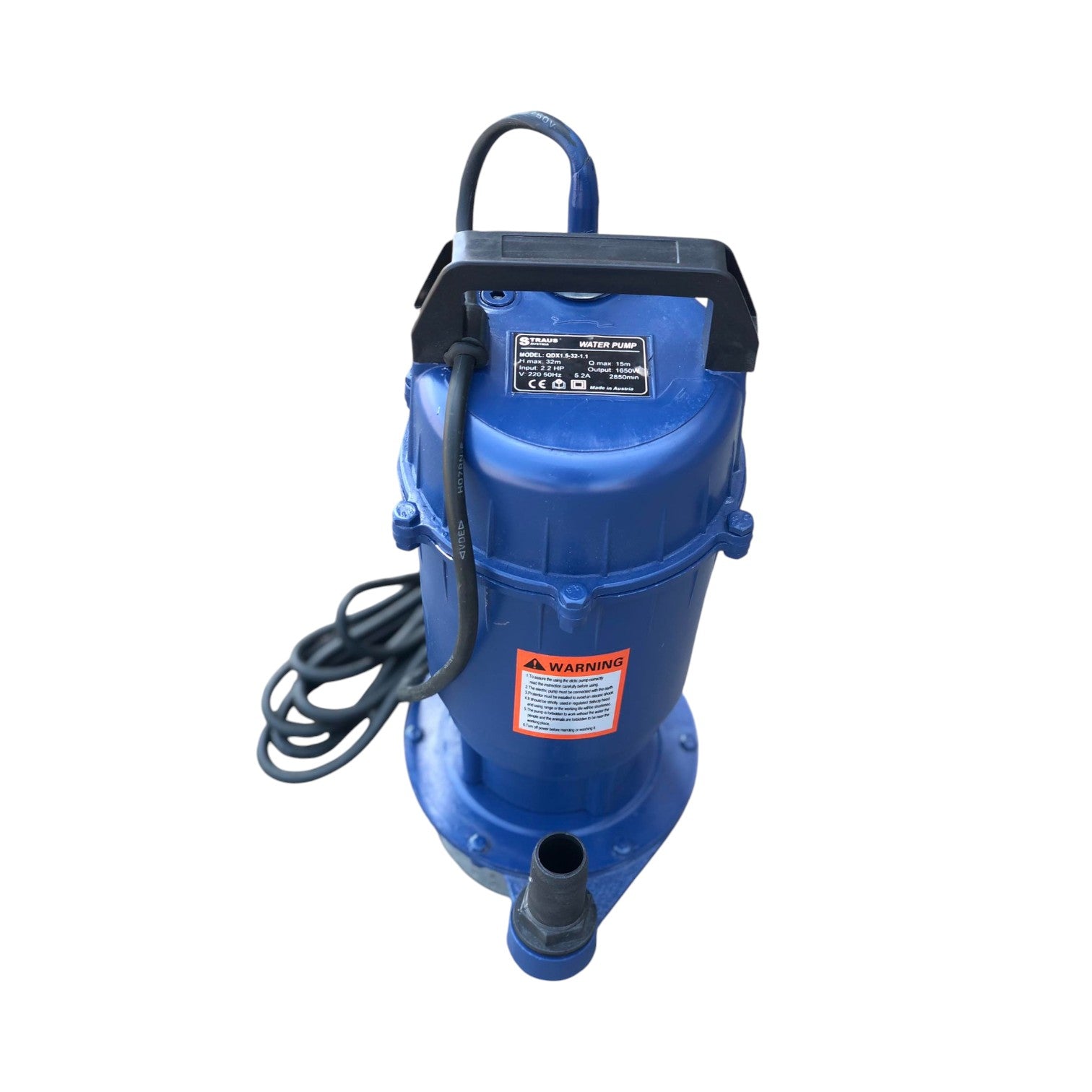 POTOPNA PUMPA ZA PRLJAVU VODU - MULJARA STRAUS AUSTRIA 1 650 W