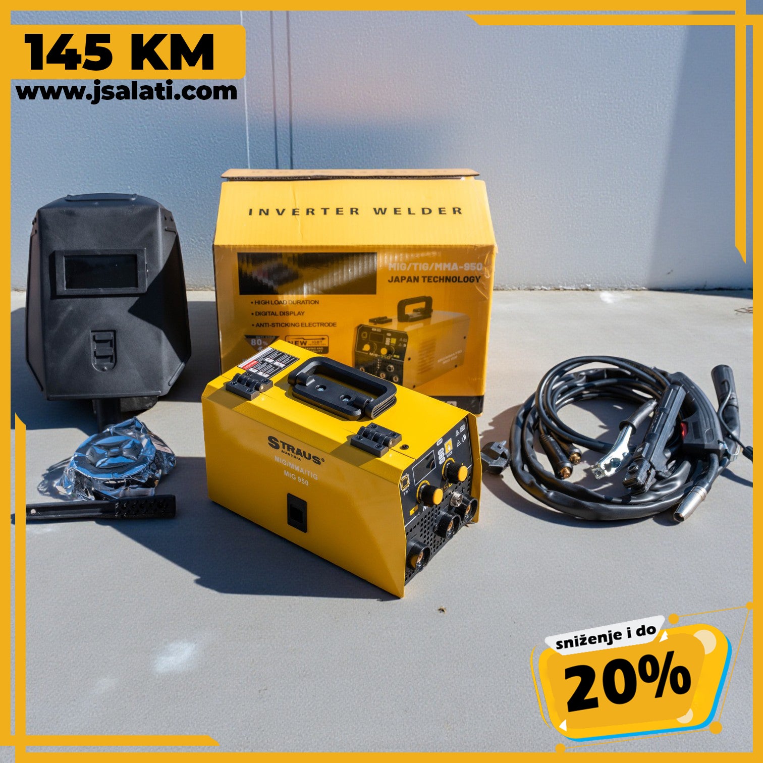 APARAT ZA VARENJE MIG / MMA / TIG 500A – STRAUS AUSTRIA (3u1)