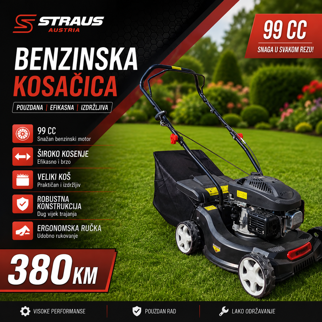 STRAUS AUSTRIA BENZINSKA KOSILICA 99 cc