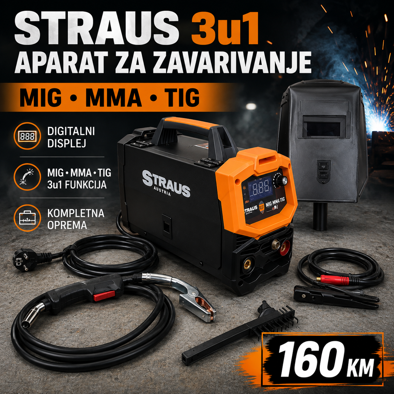 Straus MIG/MMA/TIG-500 – 3u1 inverter aparat za zavarivanje