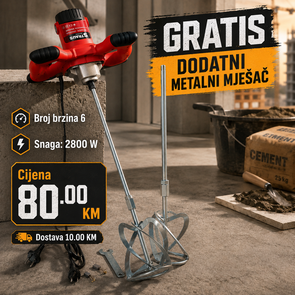 MIKSER STRAUS AUSTRIA 2800W