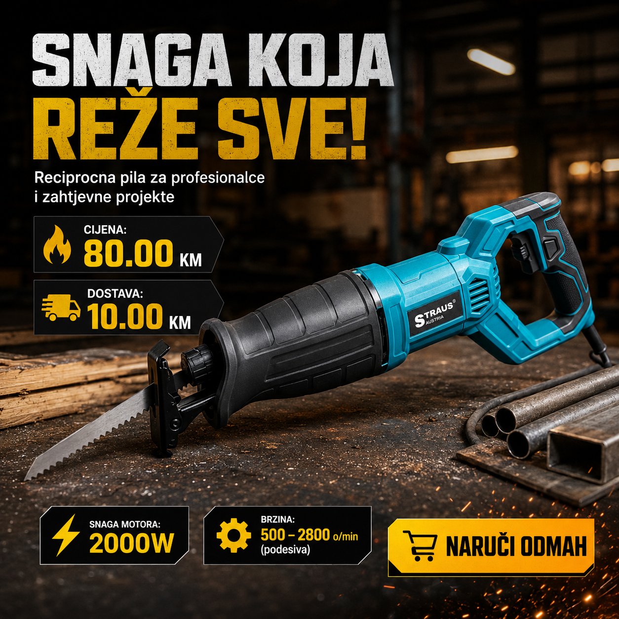 Recipročna pila STRAUS AUSTRIA
