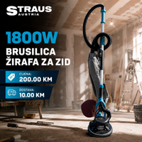 Straus Austria Žirafa Brusilica 750W – Savršeno Brušenje Bez Prašine 1