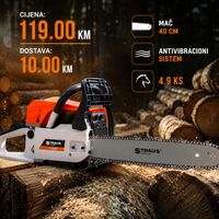 MOTORNA PILA STRAUS AUSTRIA 4.9 HP 1
