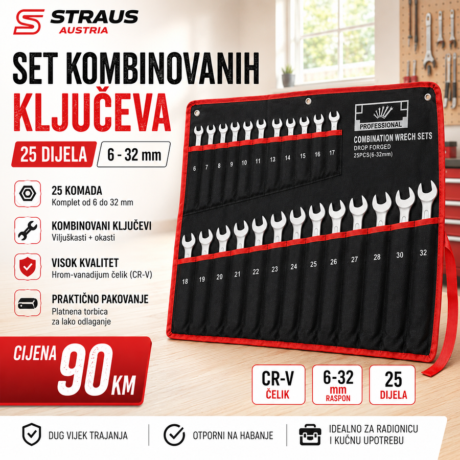 SET VILJUŠKASTO-OKASTIH KLJUČEVA 25 KOMADA