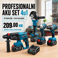 Straus Austria 36V Aku Set 4u1: Profesionalna Snaga i 4 Baterije 1