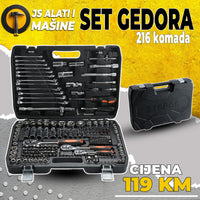 Gedore i Ključevi 216 PCS CR-V - Ultimativni Set za Profesionalce 3