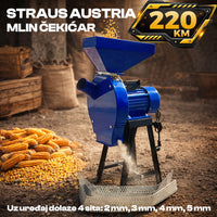 Mlin Čekićar 4200W - Brutalna Snaga i Kapacitet 200kg/h 1