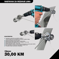 ProCut Nastavak za Rezanje Lima - Profesionalna Preciznost za Bušilicu 2