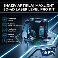 Straus Austria 4D Laserski Nivelir 16 Linija - Profesionalna Preciznost 1