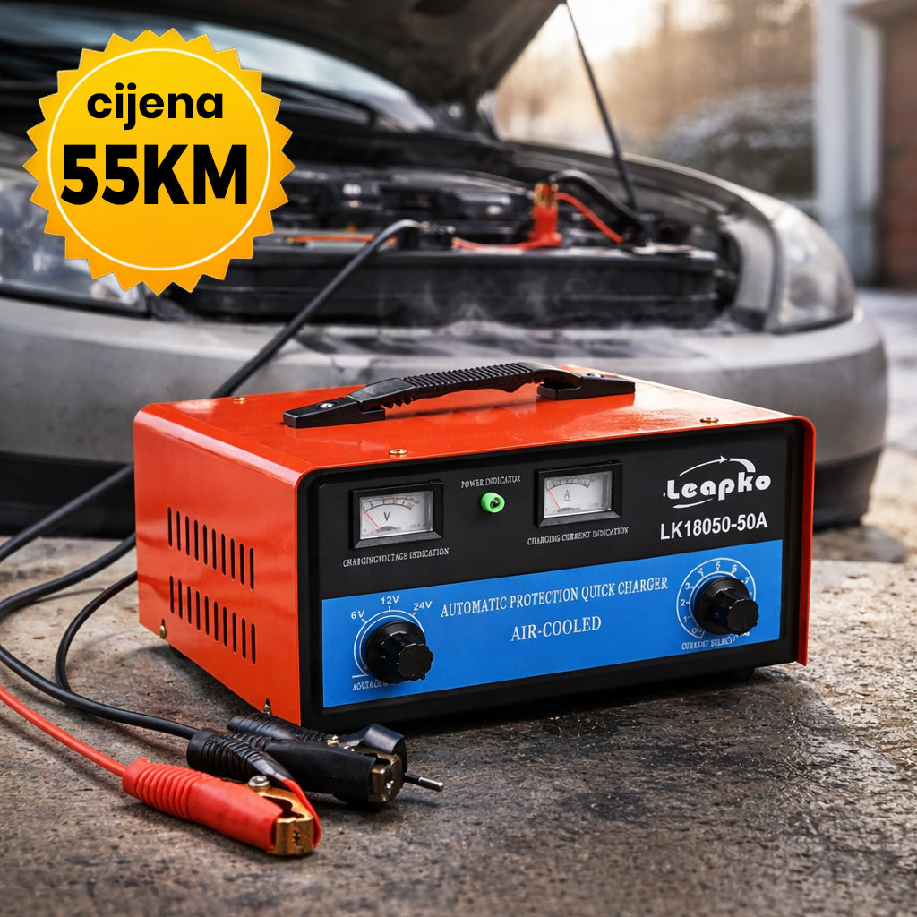 UNIVERZALNI PUNJAČ AKUMULATORA STRAUS AUSTRIA 50 A - 6 / 12 / 24 V