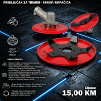 Tarup Kopačica za Trimer - Profesionalni Nastavak za Obradu Tla 1