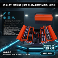 Straus Austria Set Alata 168 Dijelova u Metalnoj Kutiji - Cr-V Čelik 1