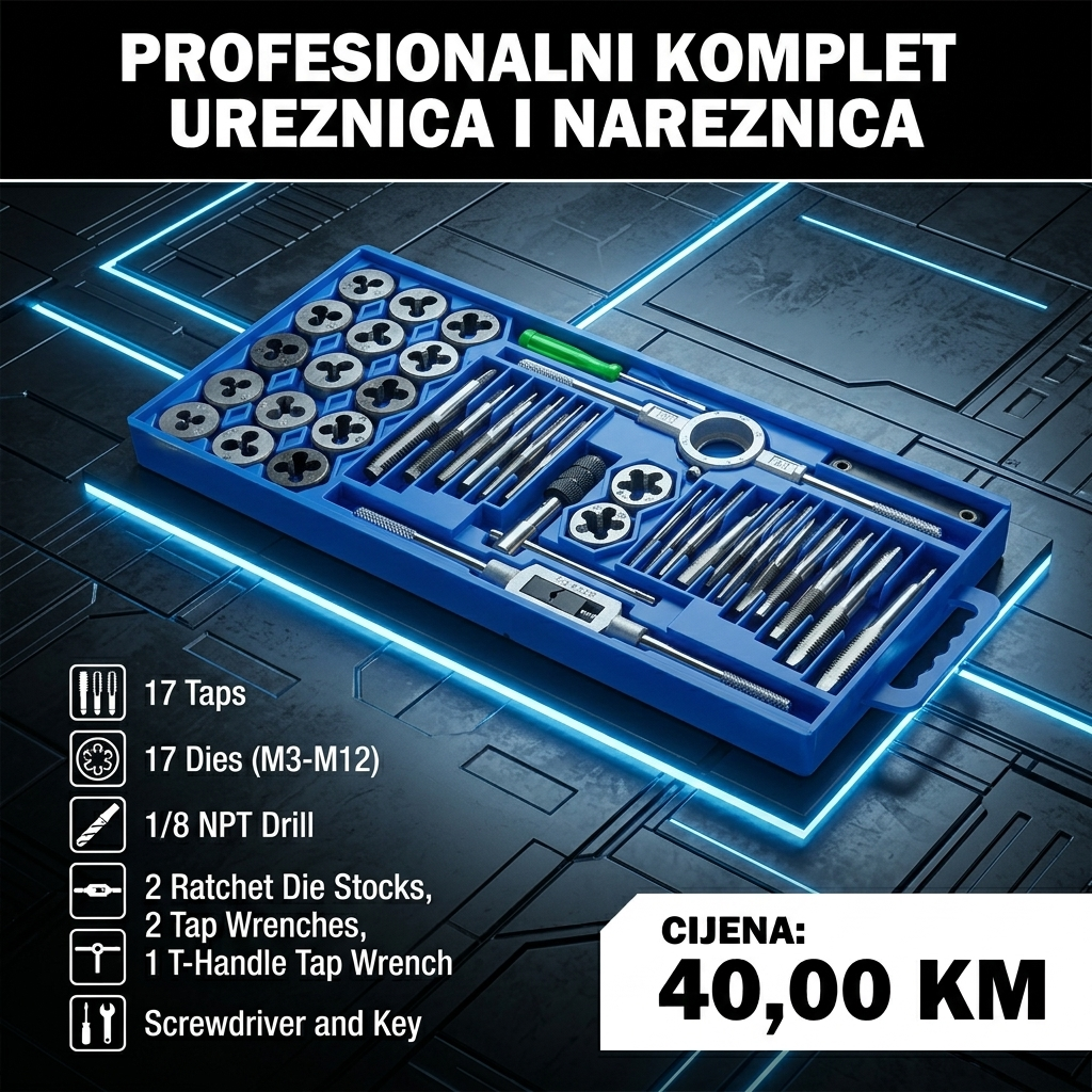 Profesionalni Set Ureznica i Nareznica 40/1 - Majstorska Preciznost