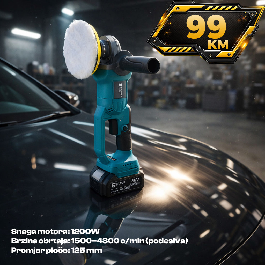 AKU POLIRKA STRAUS AUSTRIA 36V   2 BATERIJE + KOFER