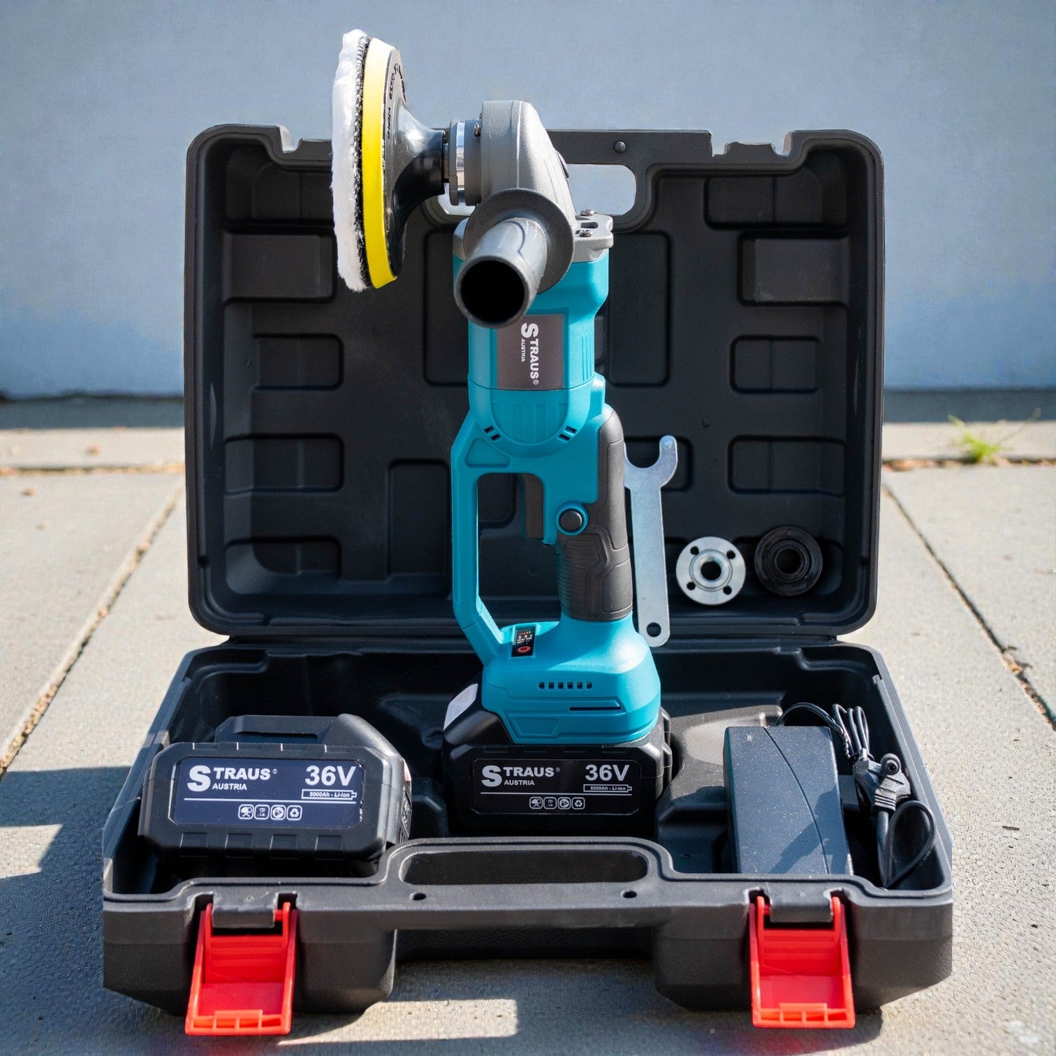 AKU POLIRKA STRAUS AUSTRIA 36V   2 BATERIJE + KOFER