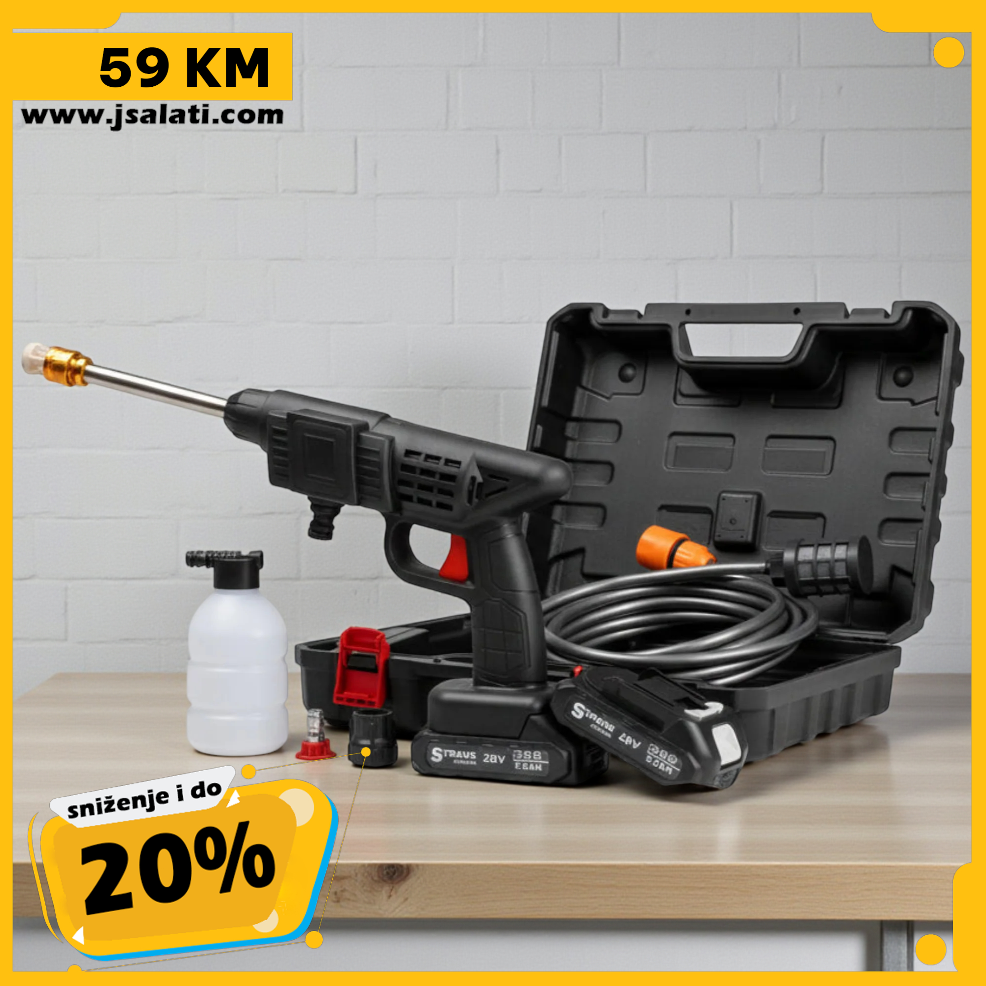 BEŽIČNI VISOKOTLAČNI PERAČ STRAUS AUSTRIA